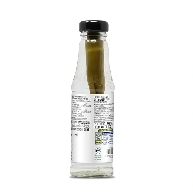 Wok Tok by Veeba Chilli Vinegar, With Green Chilli, 175 ml image 6