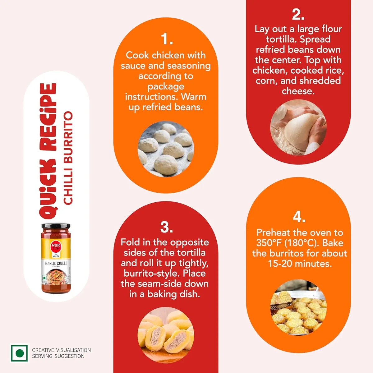 Veeba Wok Tok Garlic Chilli Chutney 250g | Hot & Tangy Sauce image 2