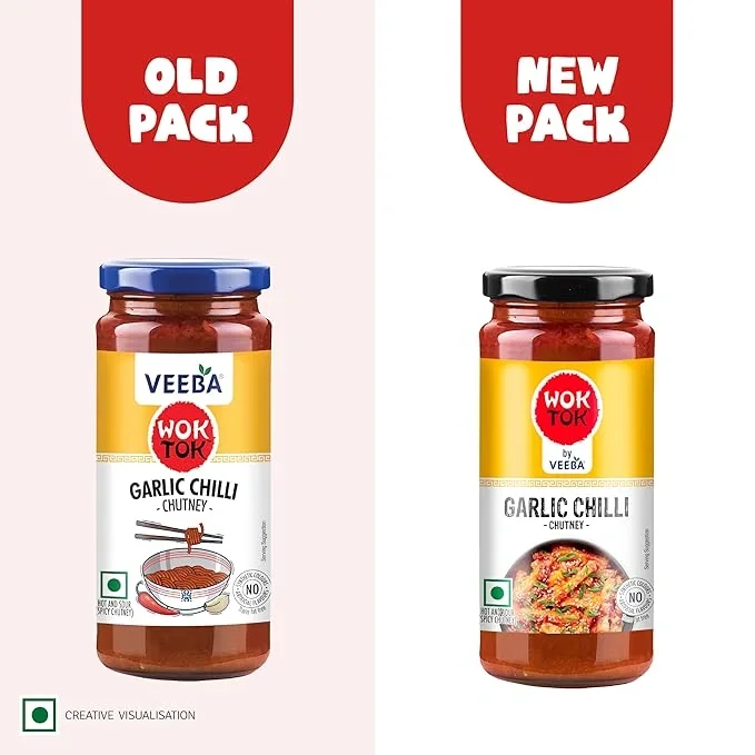 Veeba Wok Tok Garlic Chilli Chutney 250g | Hot & Tangy Sauce image 8