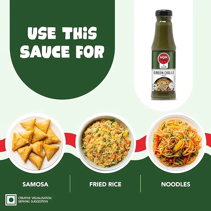 Wok Tok By Veeba Green Chilli Sauce 200 G  image 2