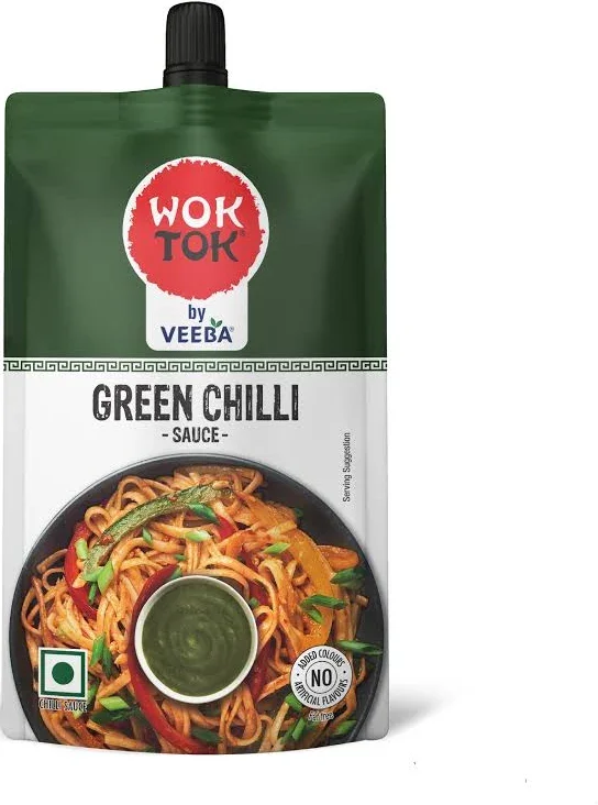 Wok Tok By Veeba Green Chilli Sauce, 100gm