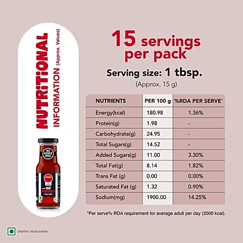 Veeba Wok Tok Korean Chilli Sauce 225g | Hot & Flavourful image 4