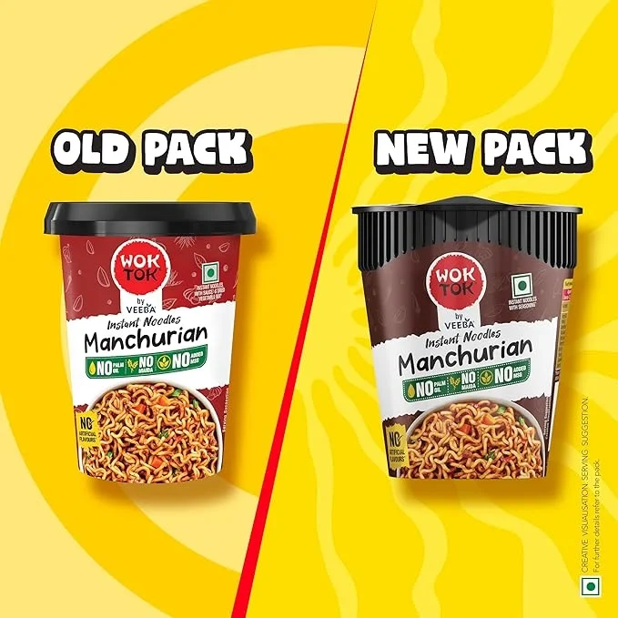 Wok Tok by Veeba Instant Cup Noodles Manchurian 75.5g image 6
