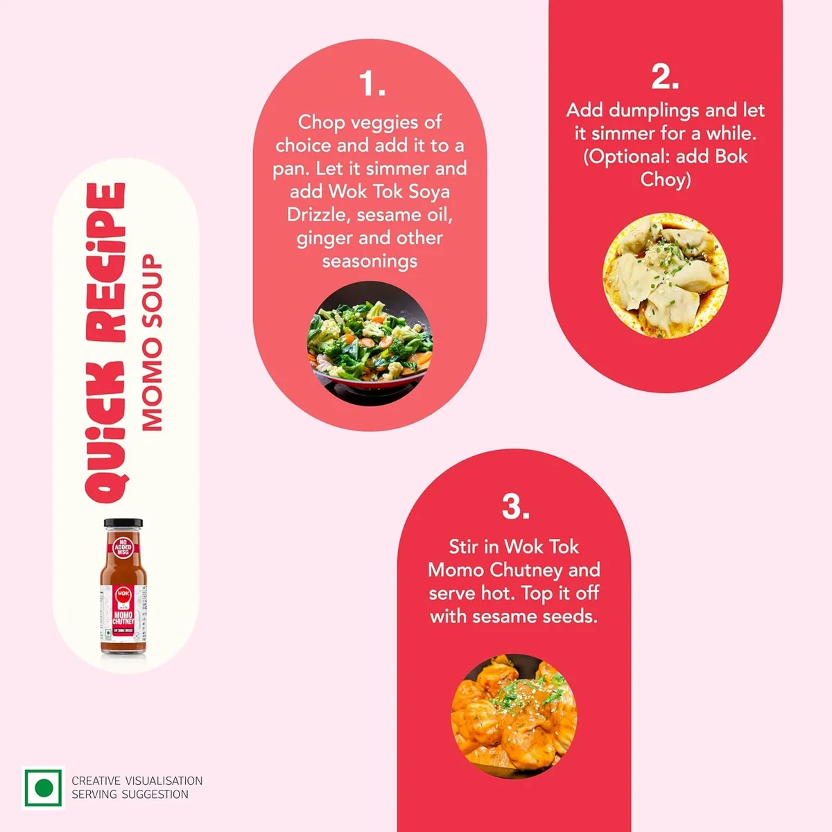 Wok Tok By Veeba Momo Chutney, 225 Gm image 4