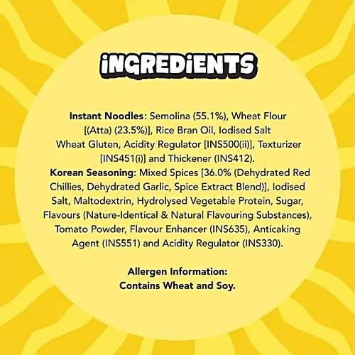 Wok Tok by Veeba Spicy Veg Korean Instant Noodles, 66 g image 7