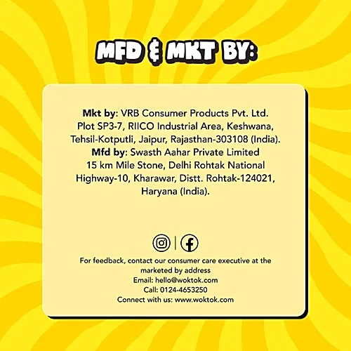 Wok Tok by Veeba Spicy Veg Korean Instant Noodles, 66 g image 3