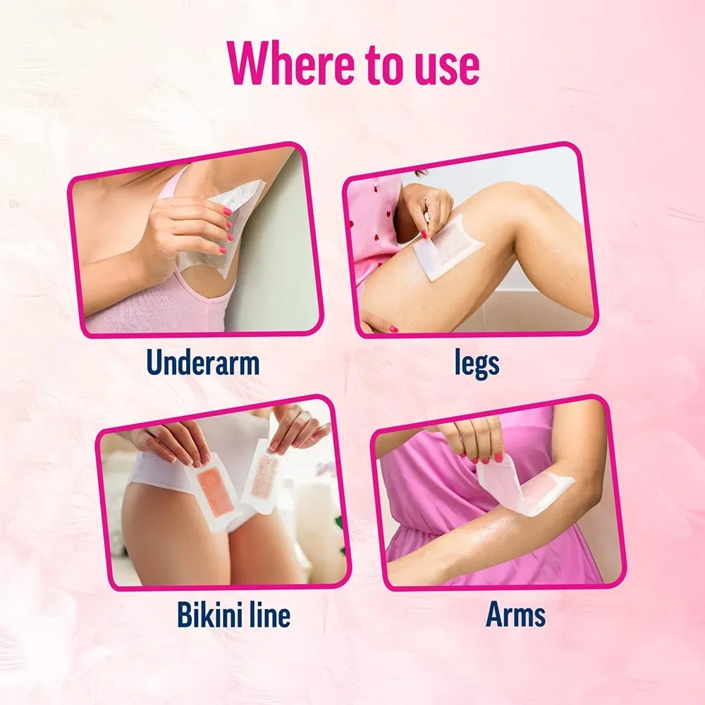 Veet Professional Waxing Strips Kit for Normal Skin, 8 Strip image 6