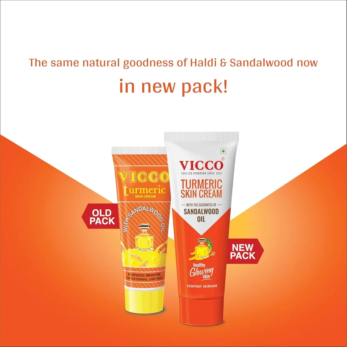Vicco Turmeric Skin Cream with Goodness of Sandalwood Oil | For Healthy Glowing Skin | 100% Natural Skin Cream for all Skin Types, 30gm  image 8