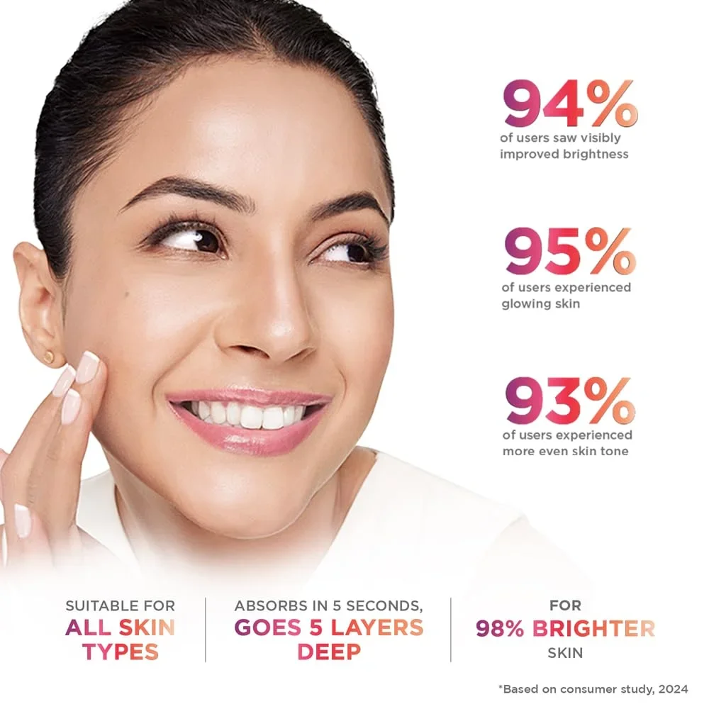 Glow & Lovely Renew Bright Multivitamin Serum In Cream | Vitamins B,C And E | Renews Skin Cells |Bright And Healthy Skin | Clinically Proven Formula Is Dermatologically Tested | 80G  image 4