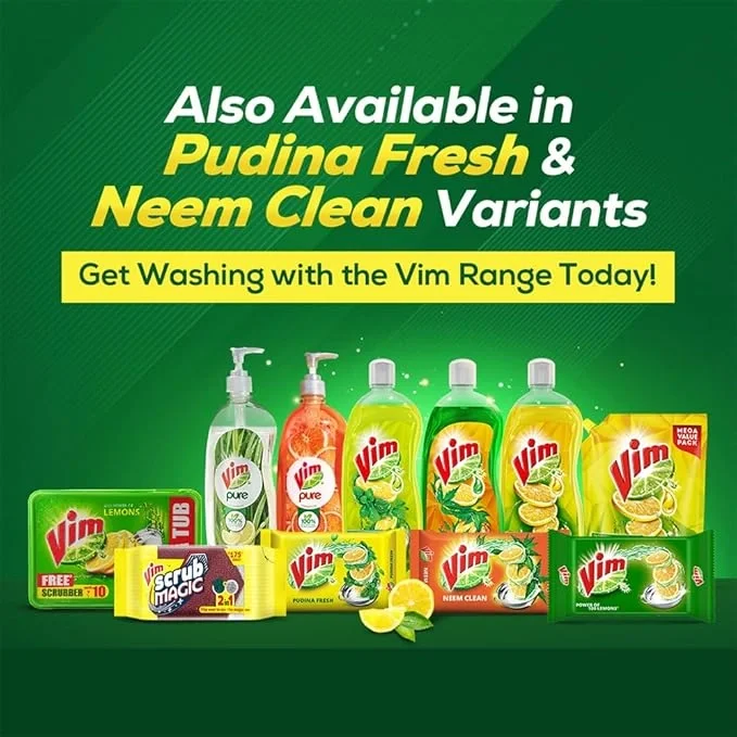 Vim Bar - 360gm| Buy3Get1 Free,New Superfast Vim Dishwash Bar image 2