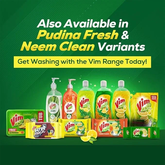 Vim Fresh Lemon Dishwash Bar 200 g (Combo Pack of 3) image 2