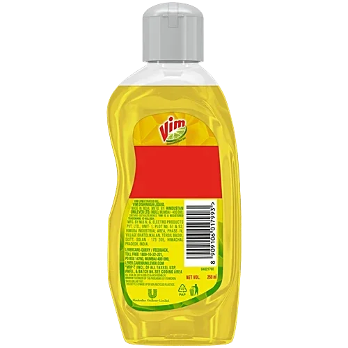 Vim Lemon Dishwash Liquid Gel, 250 ml Bottle image 7