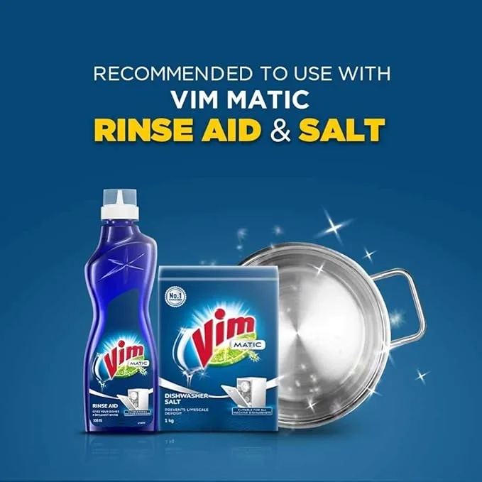 Vim Matic Dishwash Detergent Powder, 1 Kg image 4