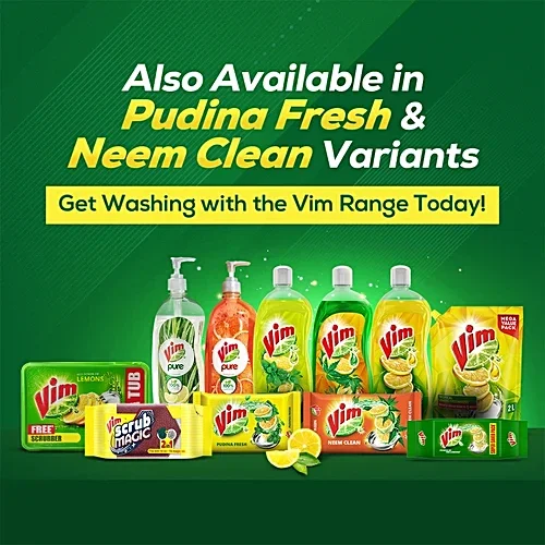 Vim New Superfast Vim Dishwash Bar, 200 g (Pack of 4) image 2