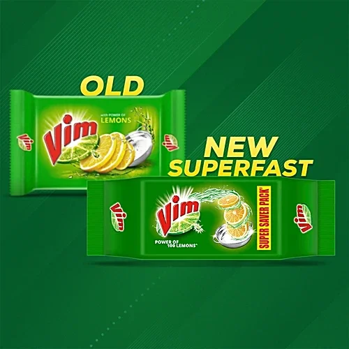 Vim New Superfast Vim Dishwash Bar, 200 g (Pack of 4) image 3