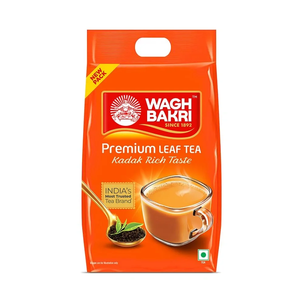 Wagh Bakri Premium Leaf Tea Pack, 1Kg, Assam
