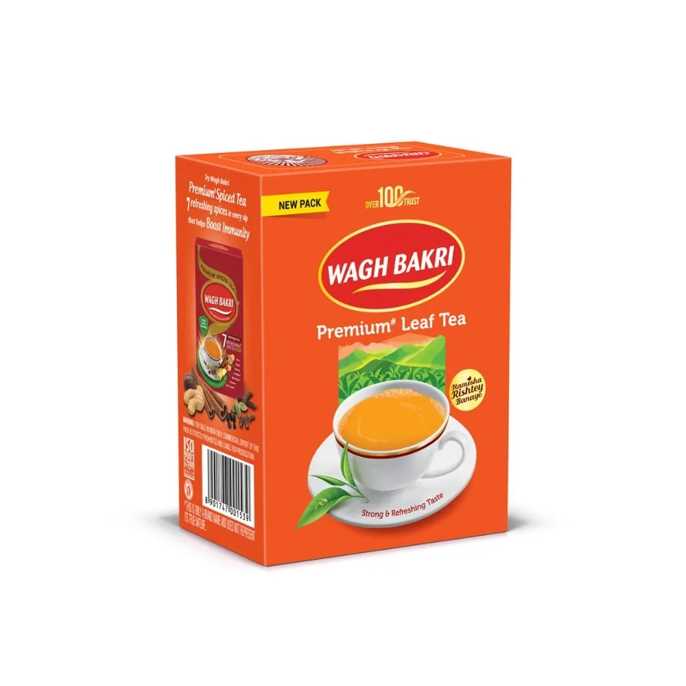  Wagh Bakri Leaf Tea Carton Pack, 250 Grams - Assam image 2