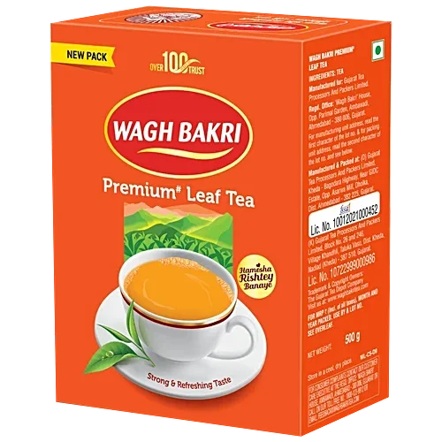 Wagh Bakri Premium Leaf Tea – Black Tea, Carton Pack 500g image 2