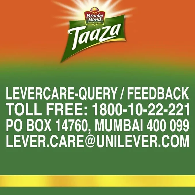   Brook Bond Taaza Leaf Cardamom Masala Chaska Tea Leaf, 250 Grams image 3