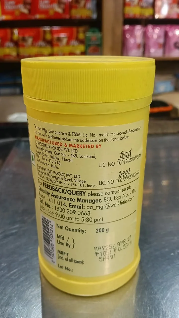  WEIKFIELD CUSTARD POWDER VANILLA 200Gm image 2