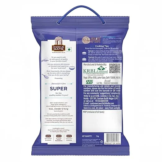 India Gate Super Basmati Rice 1kg – Soft, Fragrant & Perfect for Every Meal image 3
