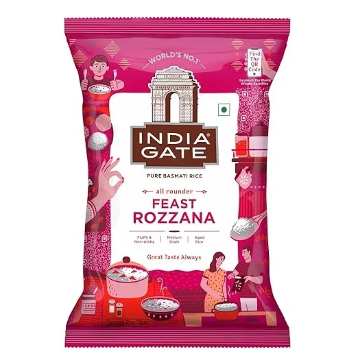 India Gate Basmati Rice Pouch 1 kg (Rozzana) – Family-Friendly Rice