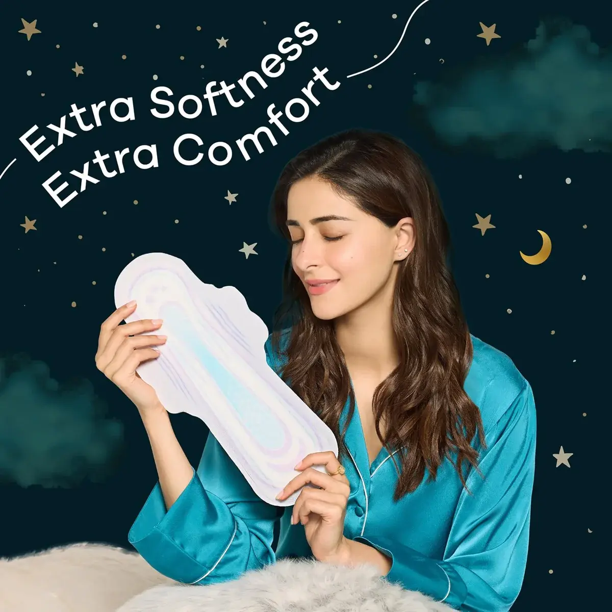 Whisper Bindazzz Nights XXL+ Sanitary Pads 16 Count – All-Night Leak Protection image 8