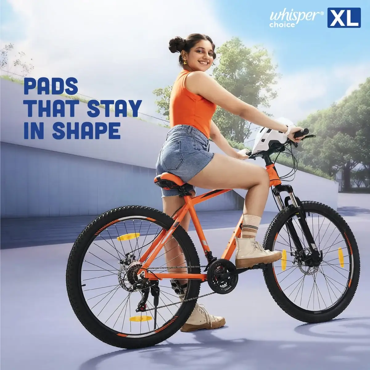 Whisper Choice Sanitary Pads for Women, XL, 6 Napkins image 3