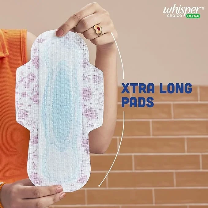 Whisper Choice Sanitary Pads for Women, XL, 6 Napkins image 4
