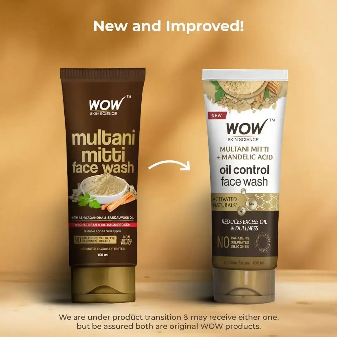 WOW Skin Science Purifying Multani Mitti Face Wash, 100ml (Buy 1 Get 1 Free) image 8