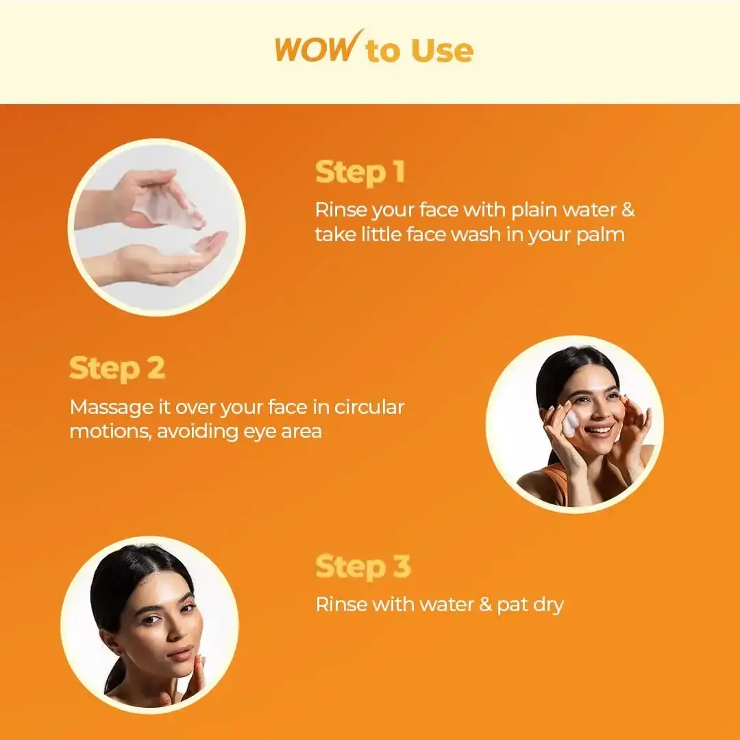 WOW Skin Science Brightening Face Wash 100g – Buy 1 Get 1 Free Deal image 4