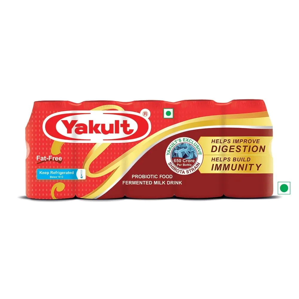 Yakult Probiotic Drink 65 ml – Pack of 5 Bottles