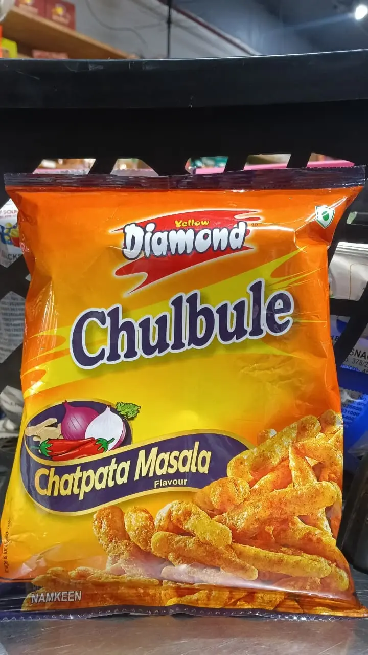 Yellow Diamond Chulbule Snacks, Chatpata Masala, 54gm