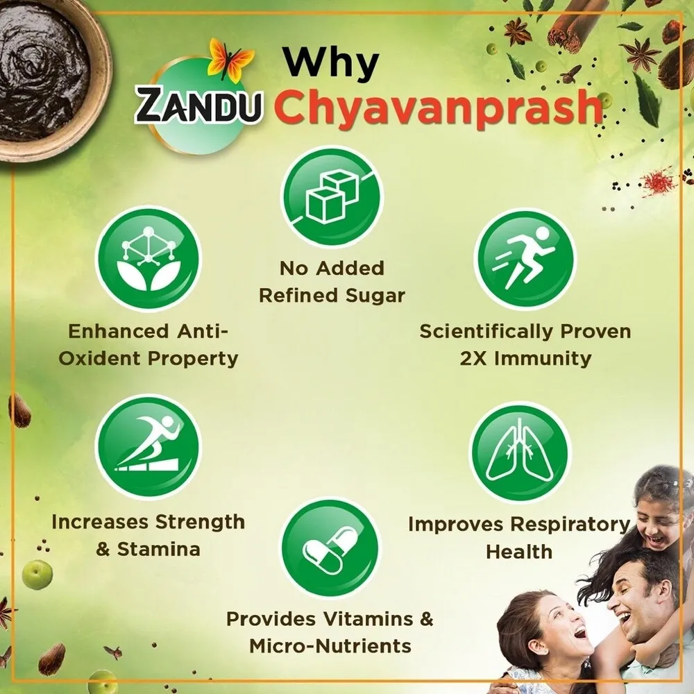  Zandu Chyavanprash Jaggery (Gur) 900 g | No Refined Sugar | Scientifically proven immunity booster  image 5