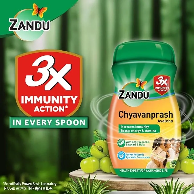  Zandu Chyawanprash Avaleha 900 g | Scientifically proven immunity booster | Boosts energy, stamina and memory | image 2