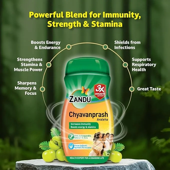  Zandu Chyawanprash Avaleha 900 g | Scientifically proven immunity booster | Boosts energy, stamina and memory | image 3
