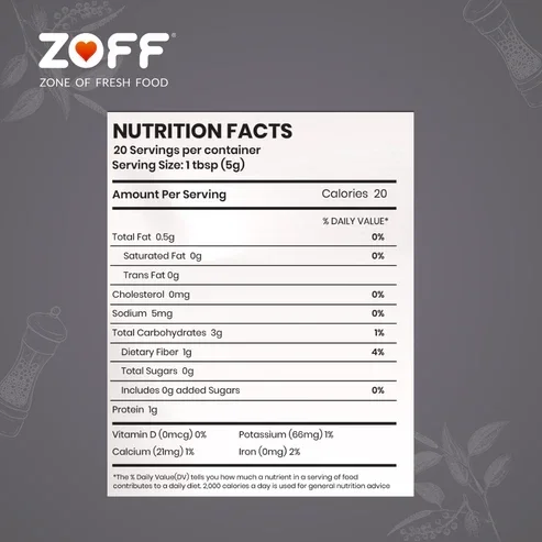  Zoff Foods Black pepper Powder - 100gm  image 4