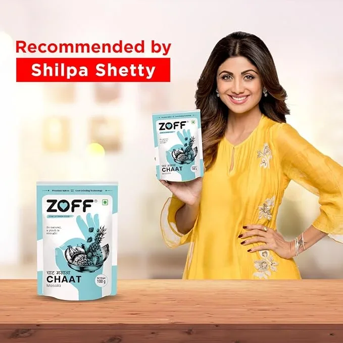  Zoff Chaat Masala | Premium Zip Lock Pouch | Net weight 100g image 3